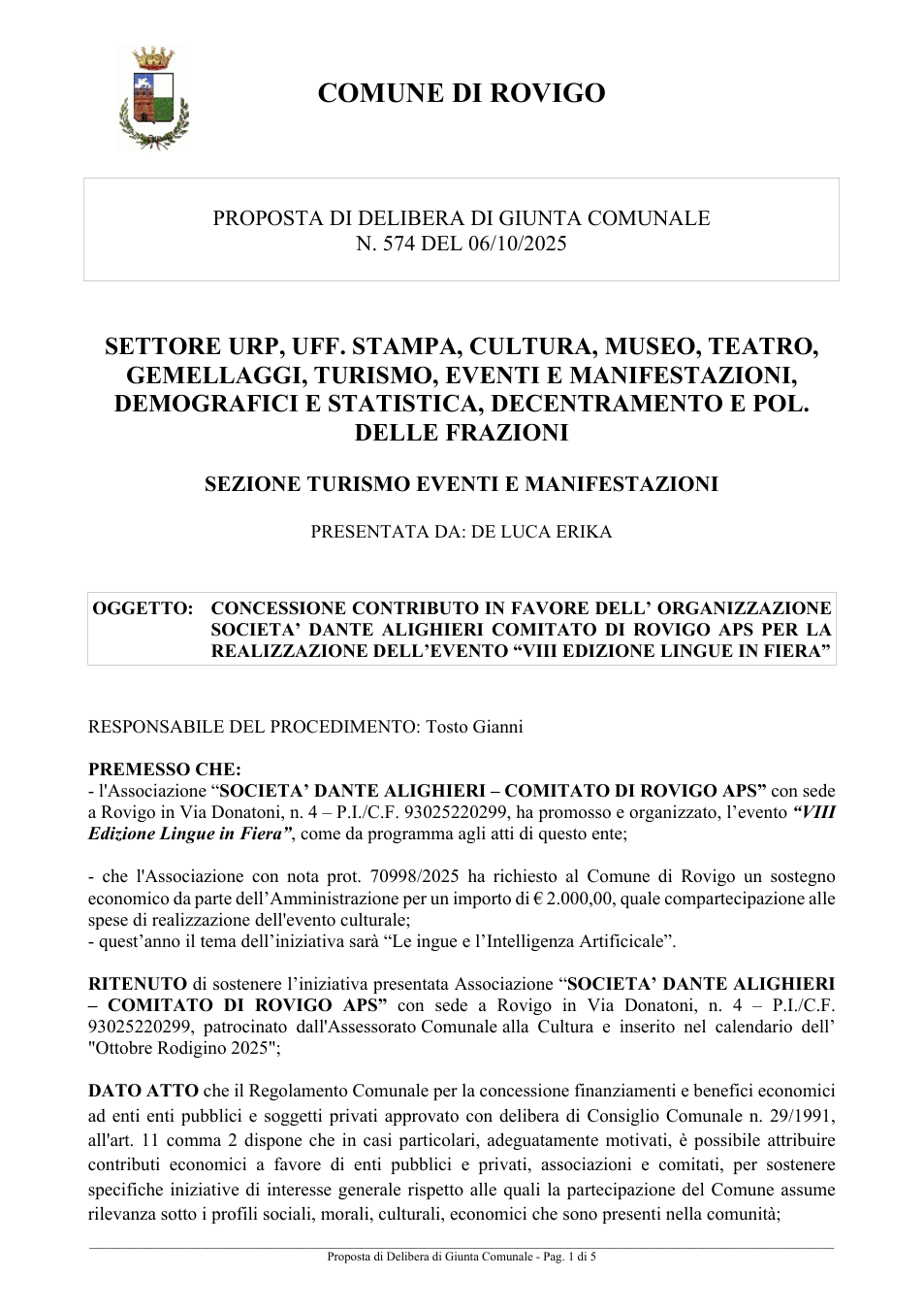 Pagina 1 del documento