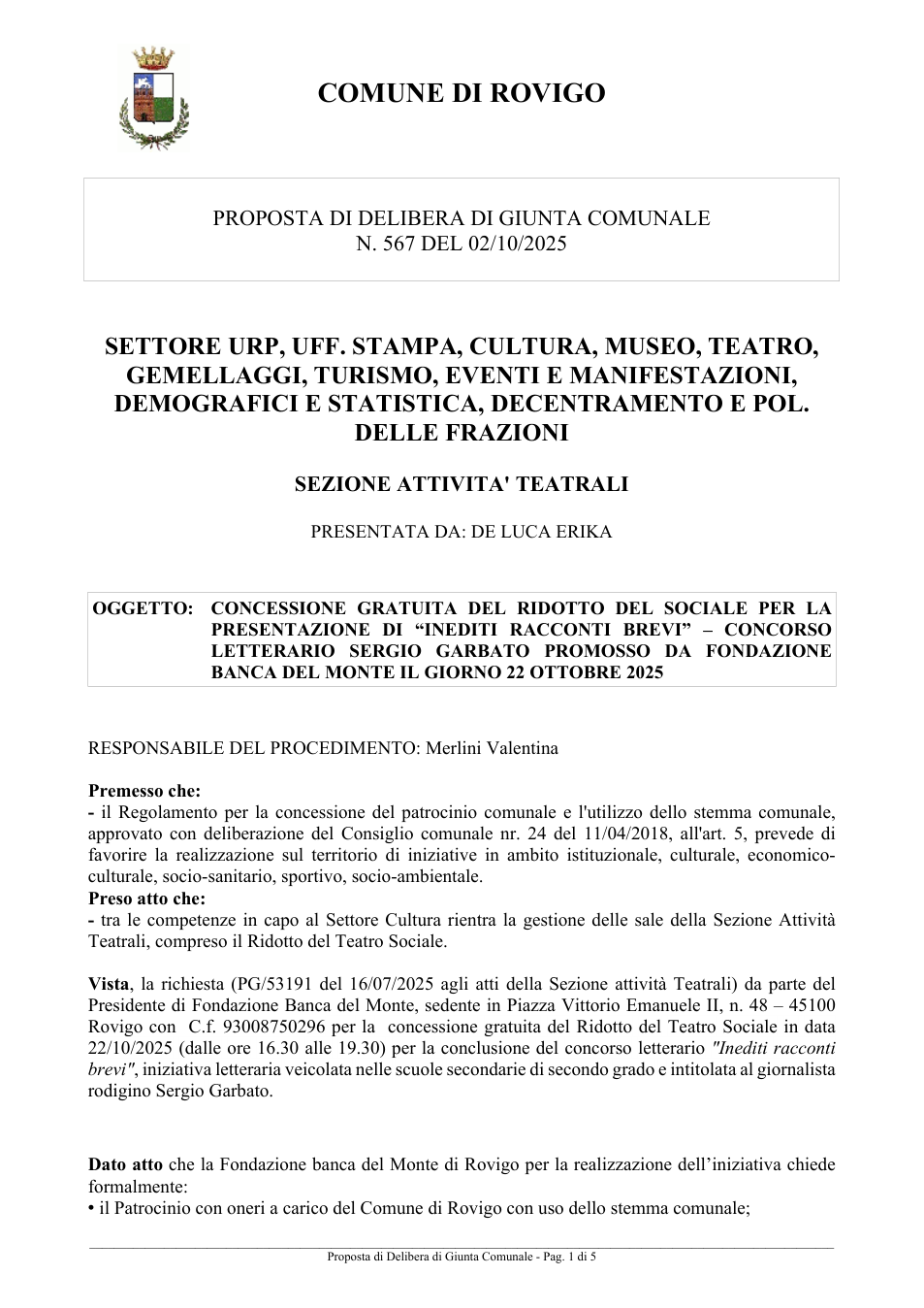 Pagina 1 del documento