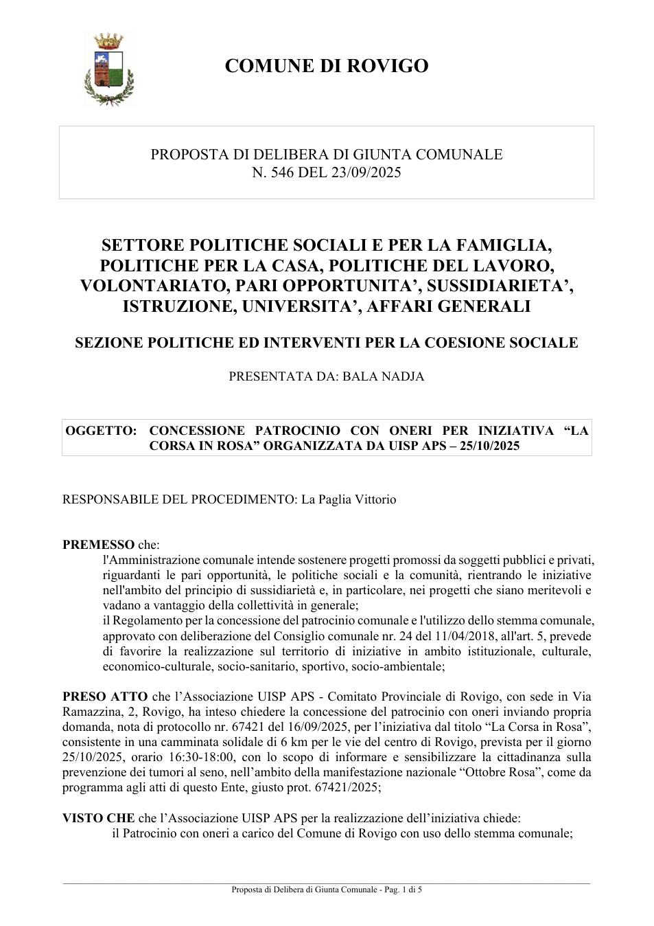 Pagina 1 del documento