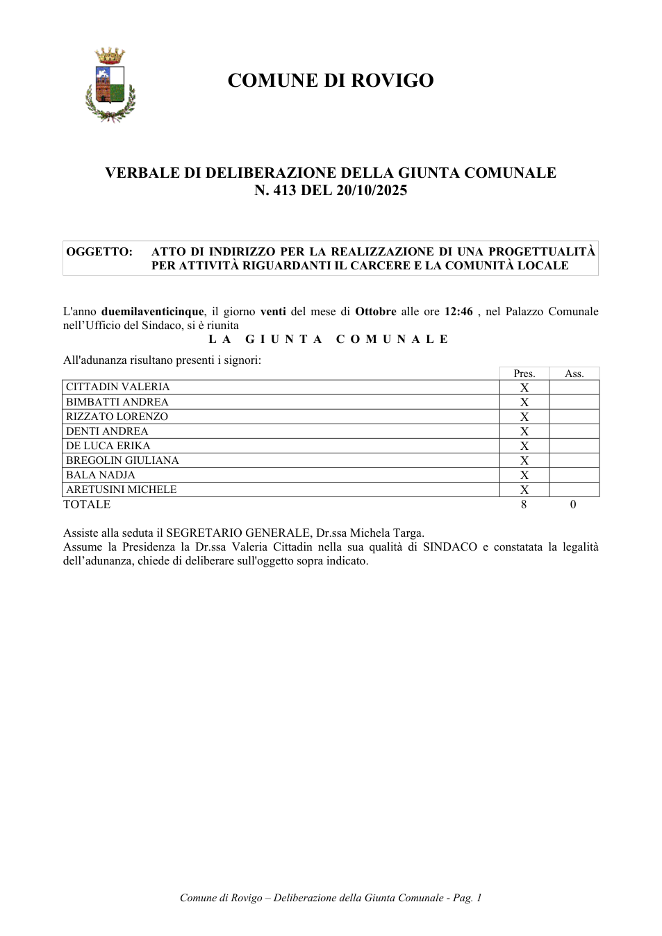 Pagina 1 del documento