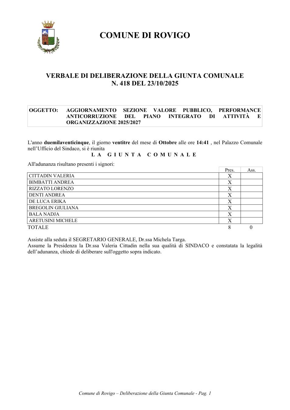 Pagina 1 del documento