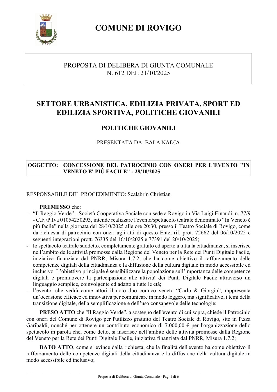 Pagina 1 del documento