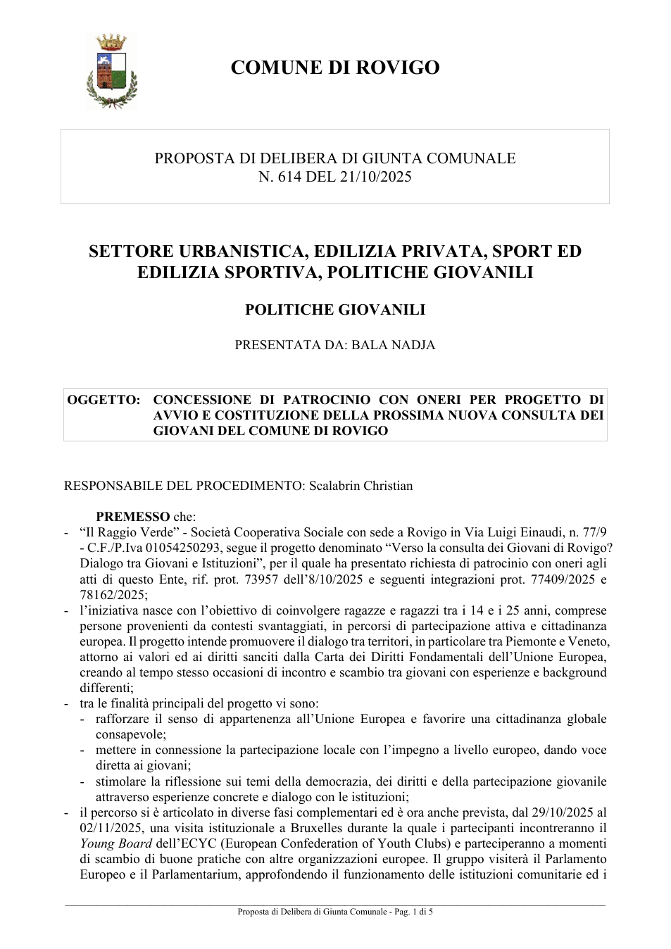 Pagina 1 del documento
