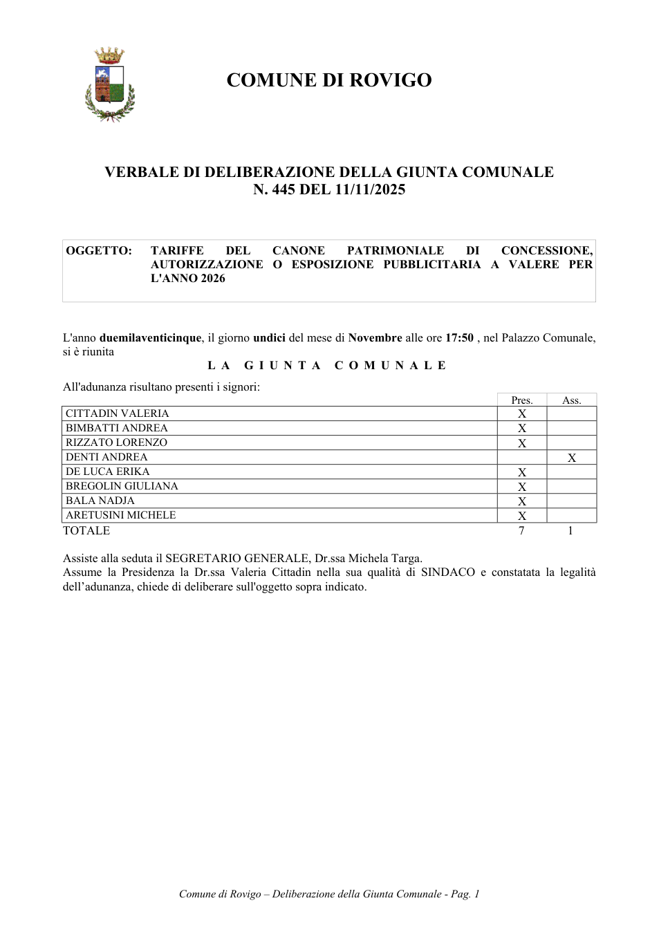 Pagina 1 del documento