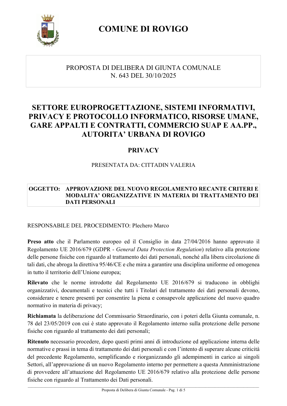 Pagina 1 del documento