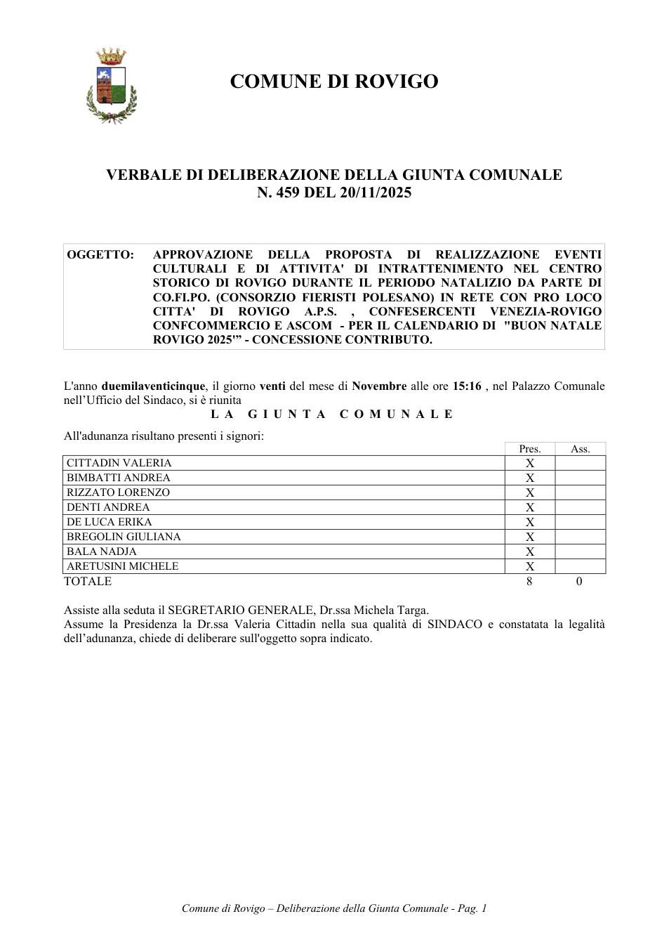 Pagina 1 del documento