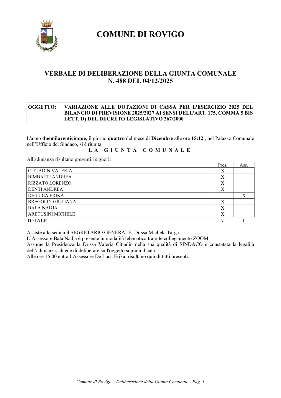 Pagina 1 del documento