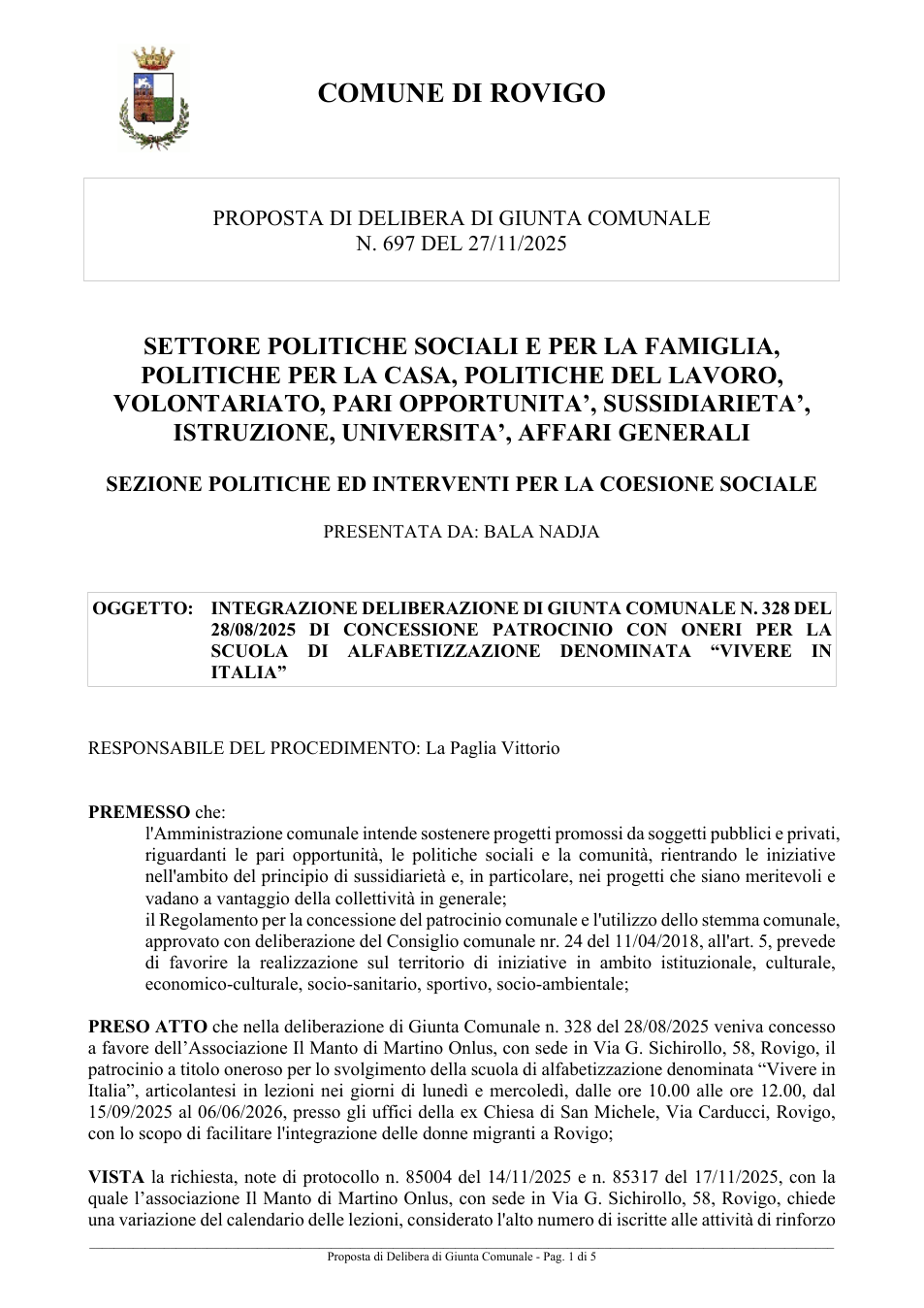 Pagina 1 del documento