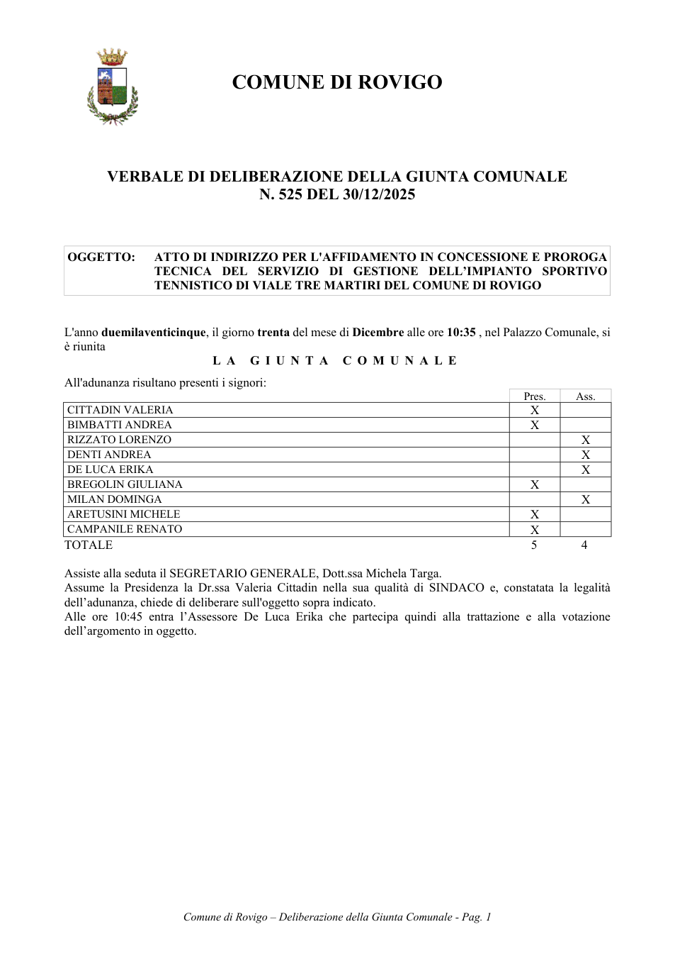 Pagina 1 del documento