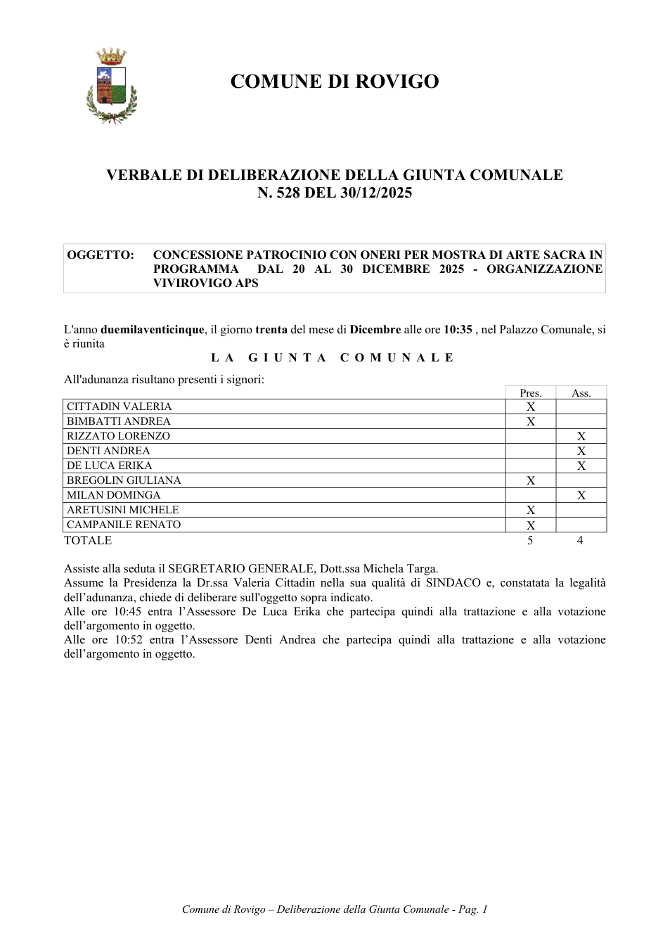 Pagina 1 del documento