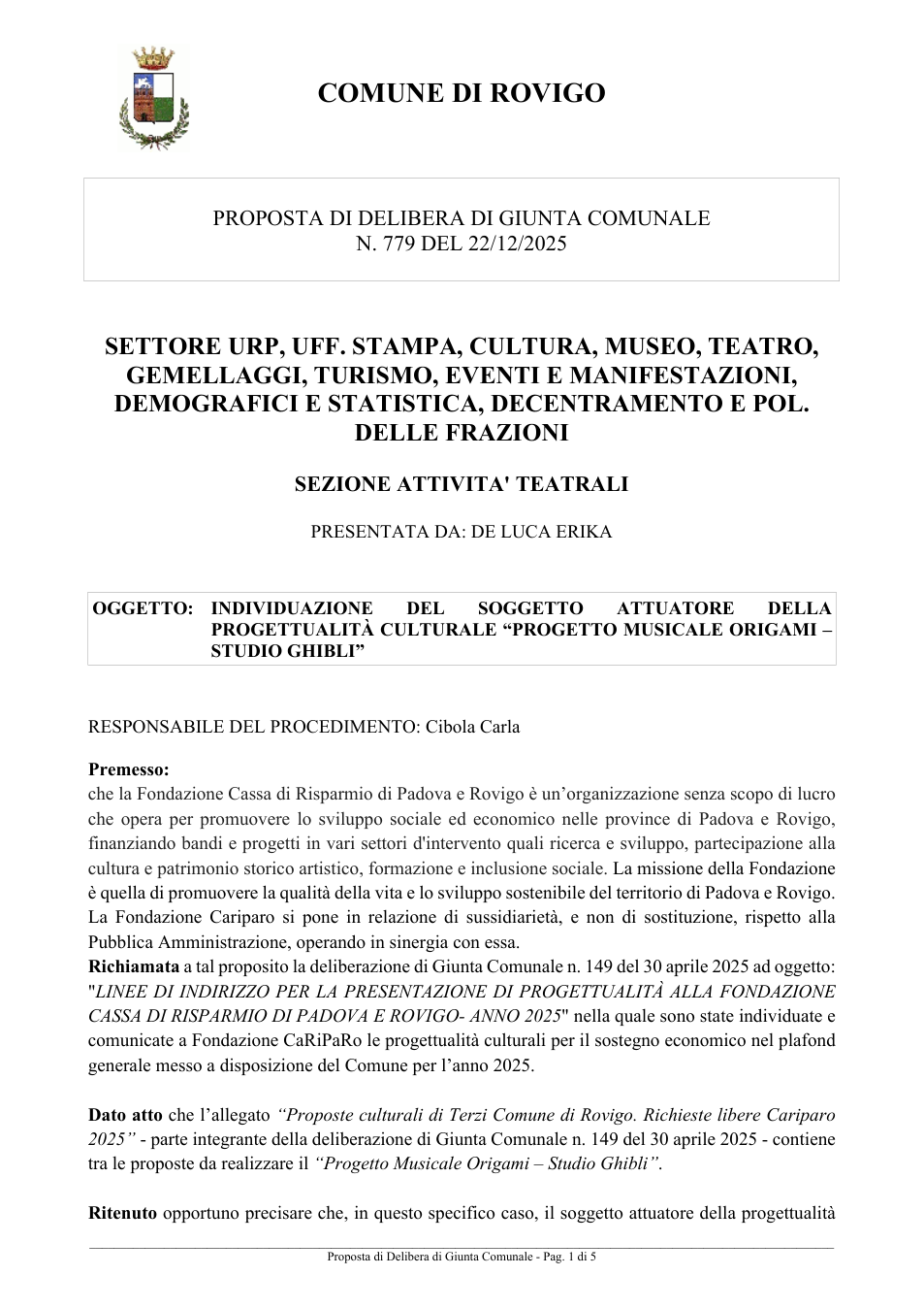 Pagina 1 del documento