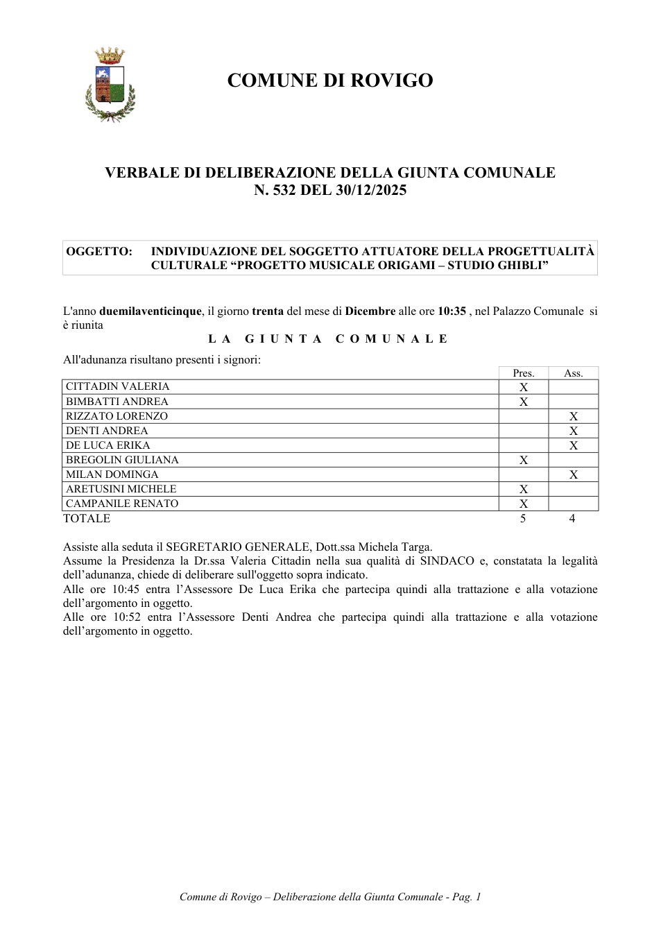 Pagina 1 del documento