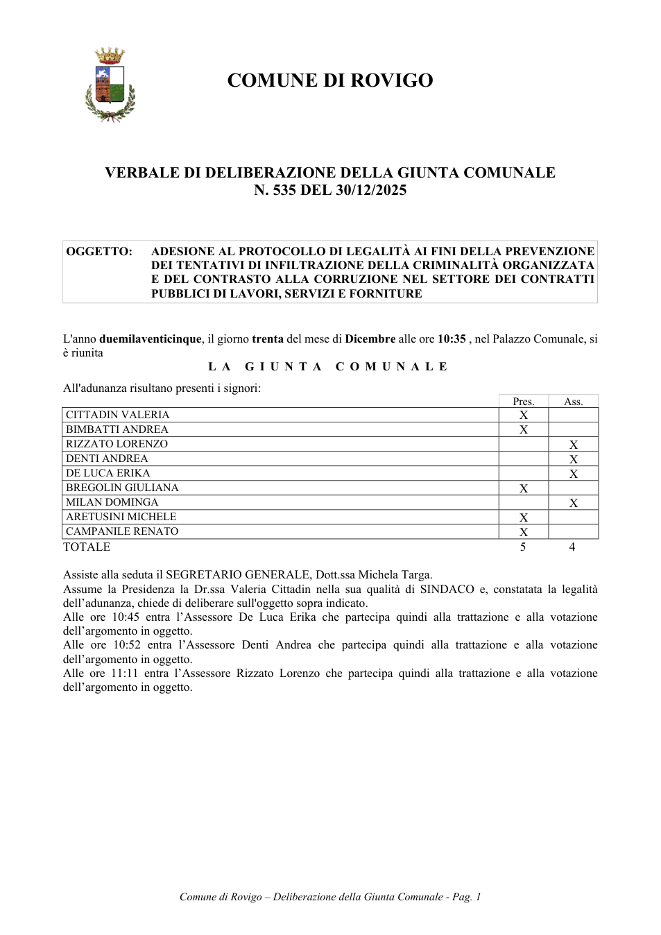 Pagina 1 del documento