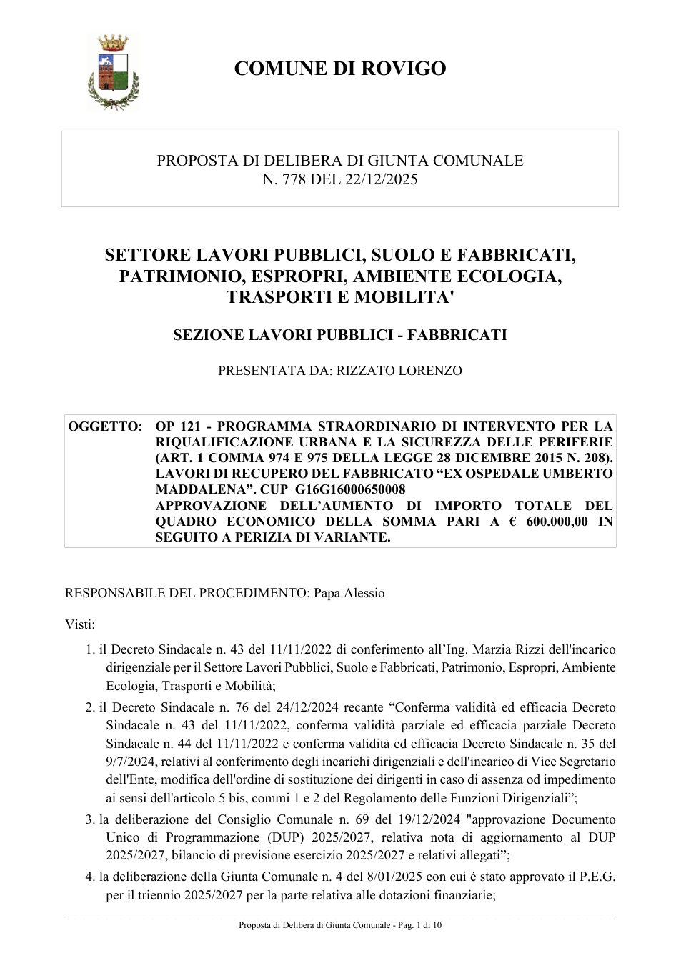 Pagina 1 del documento