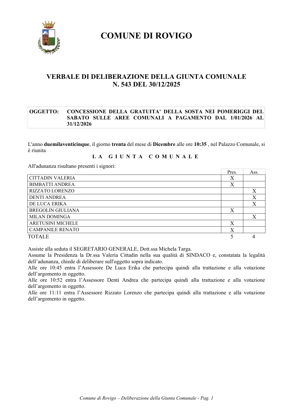 Pagina 1 del documento