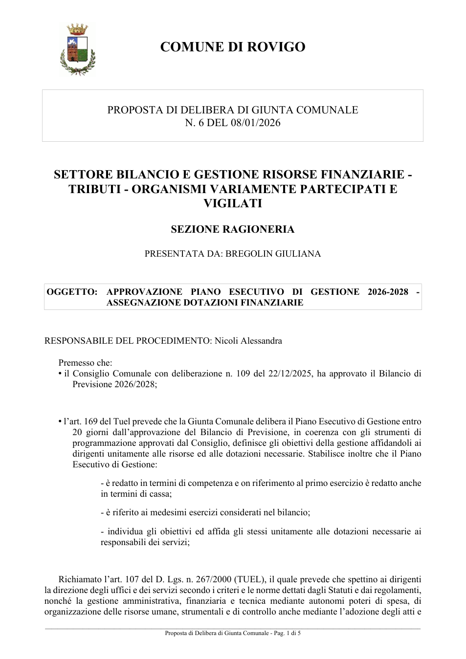 Pagina 1 del documento