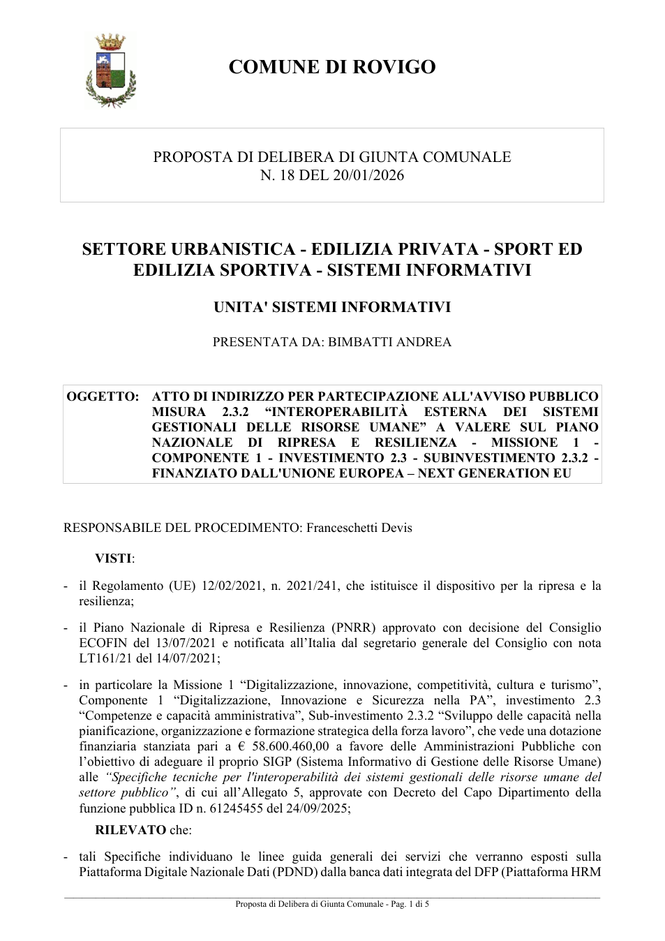 Pagina 1 del documento