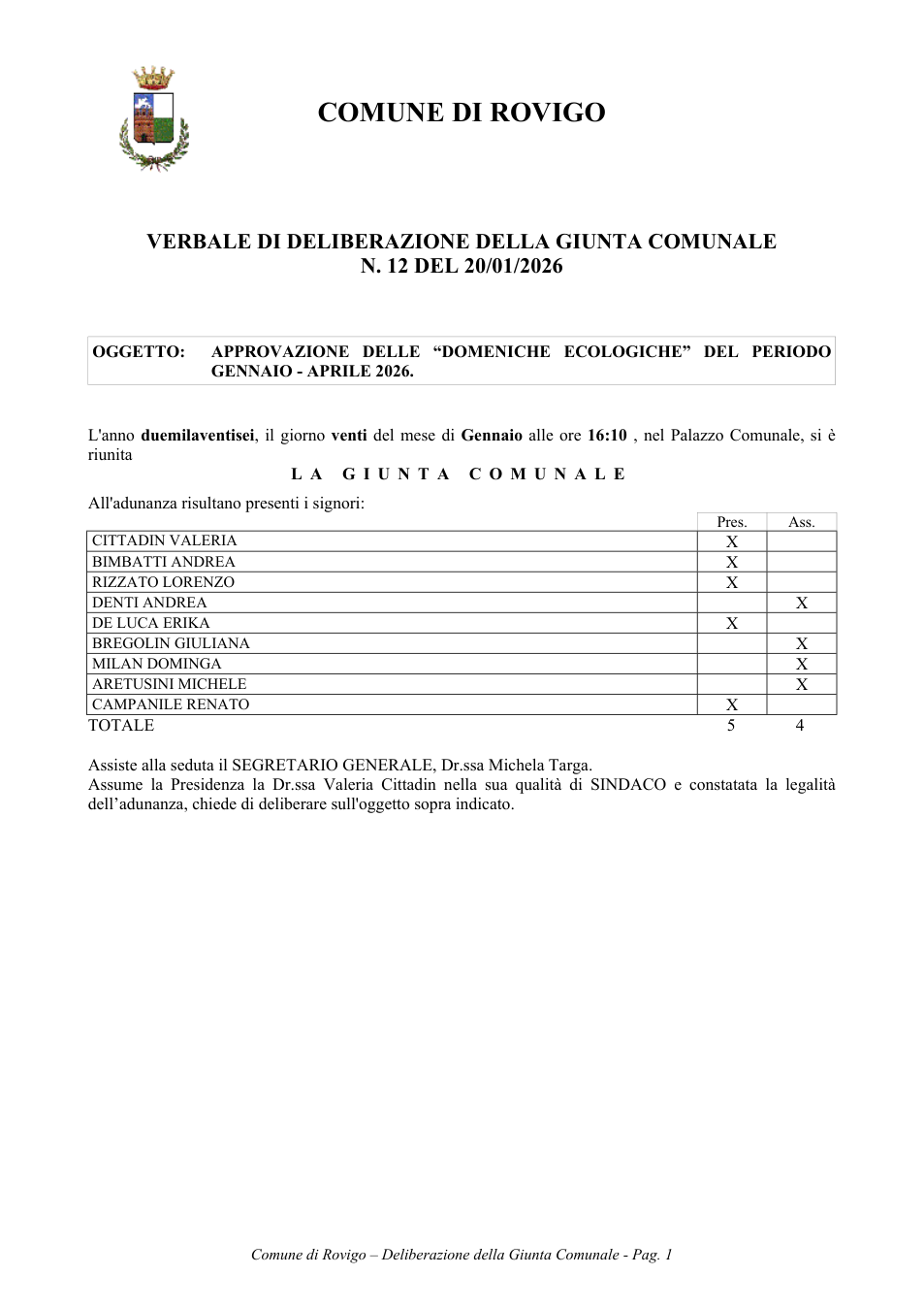 Pagina 1 del documento