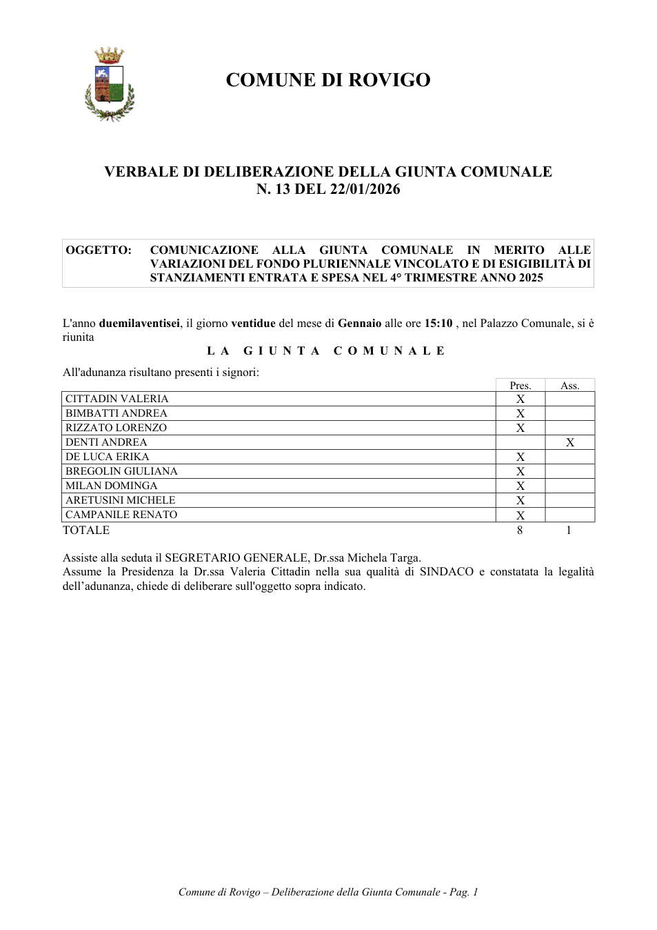 Pagina 1 del documento