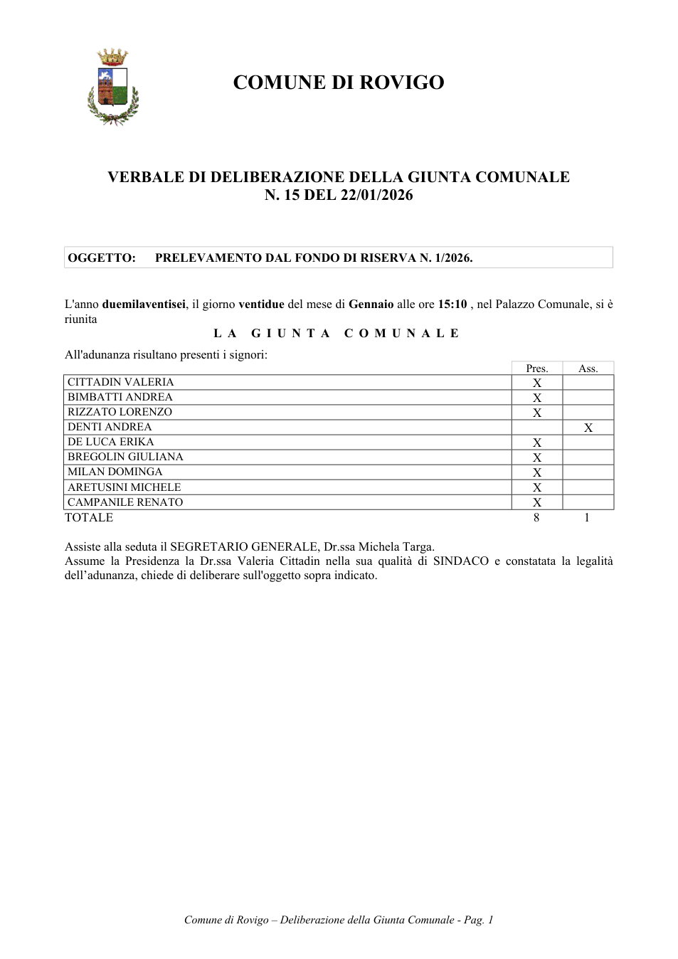 Pagina 1 del documento