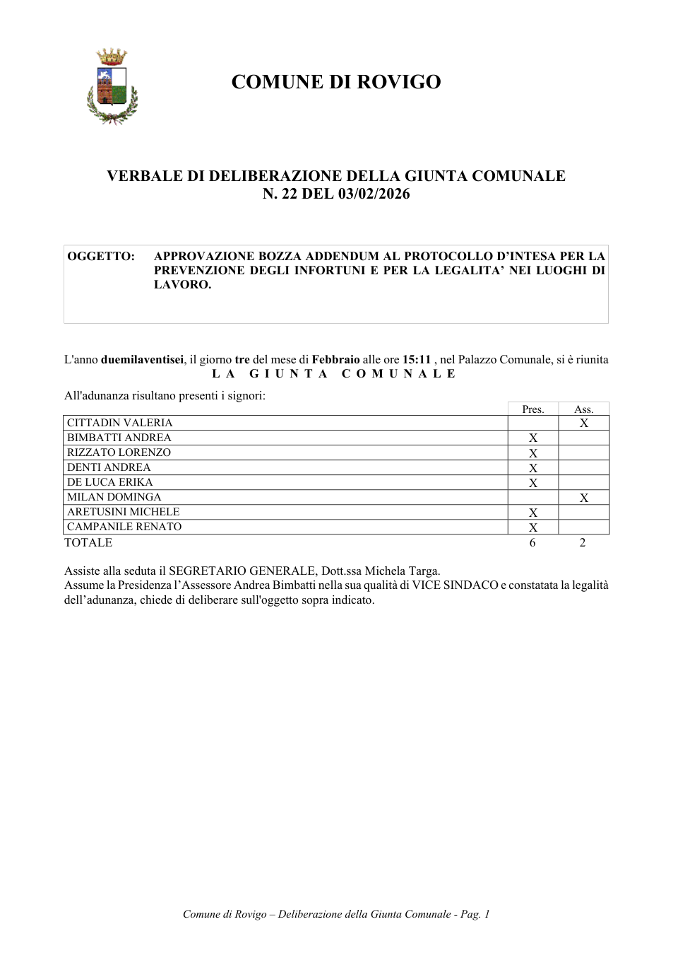 Pagina 1 del documento