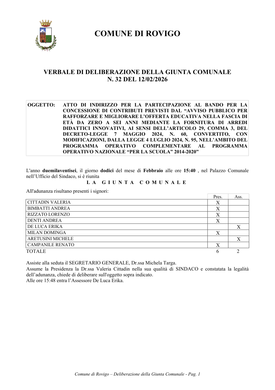 Pagina 1 del documento