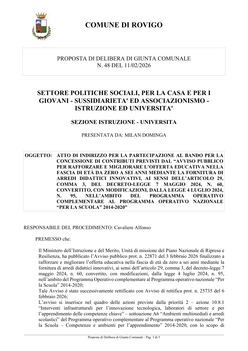 Pagina 1 del documento