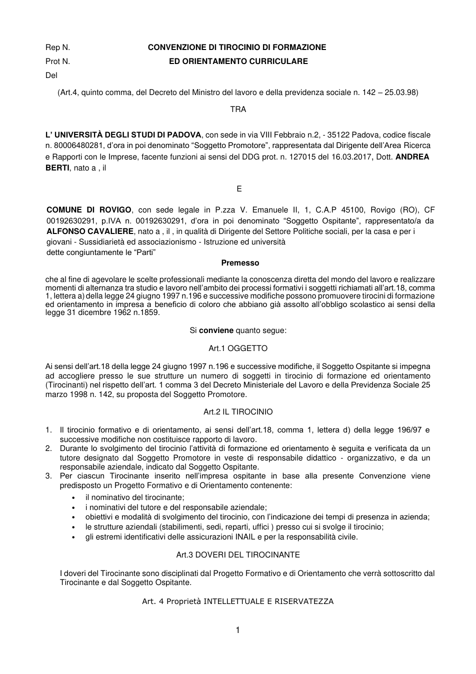 Pagina 1 del documento