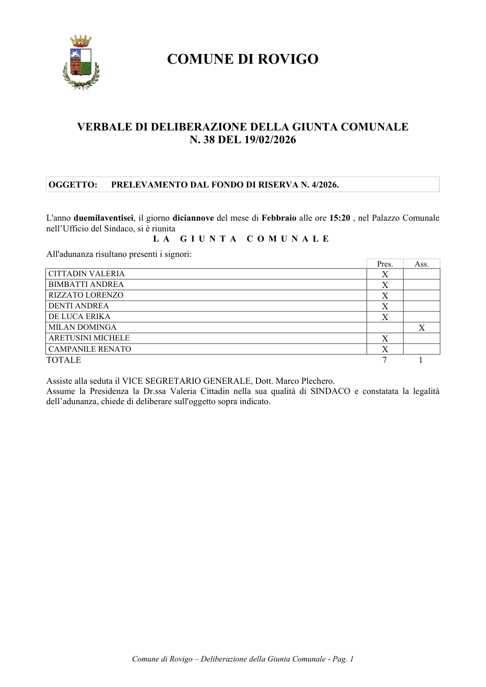 Pagina 1 del documento