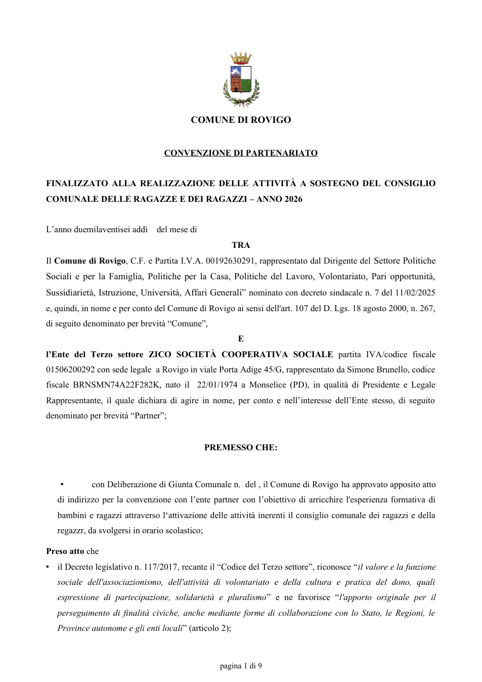 Pagina 1 del documento