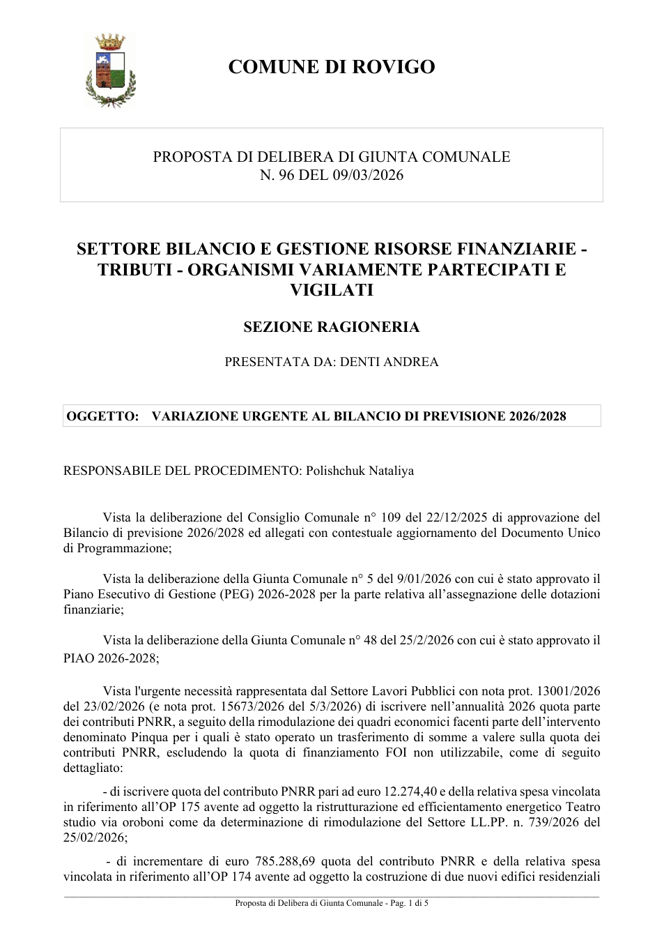 Pagina 1 del documento