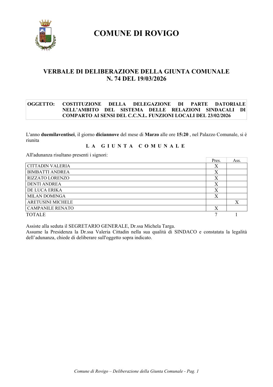 Pagina 1 del documento