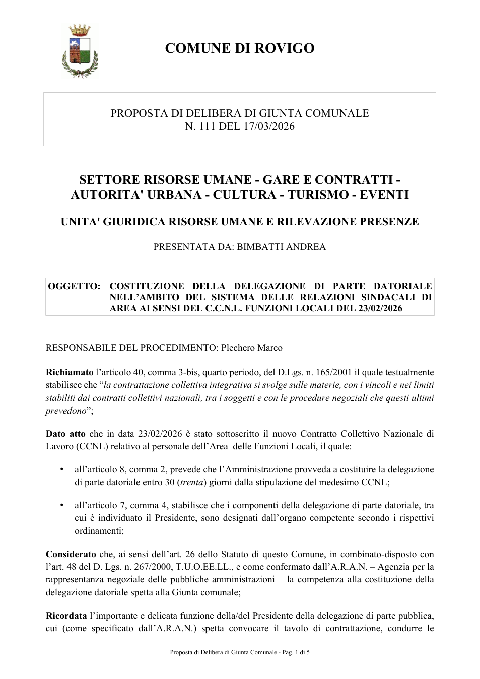 Pagina 1 del documento