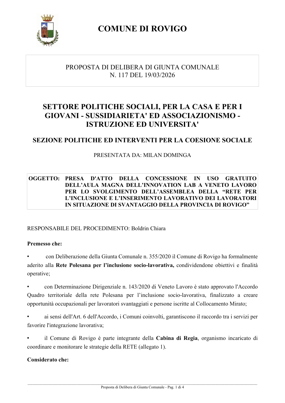 Pagina 1 del documento