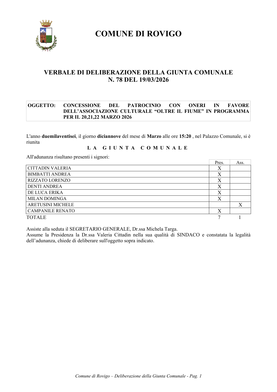 Pagina 1 del documento