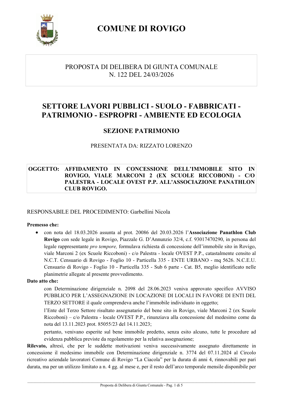 Pagina 1 del documento