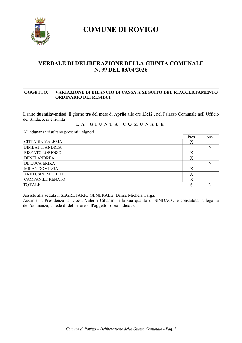 Pagina 1 del documento