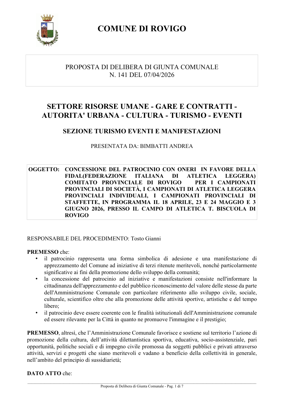 Pagina 1 del documento