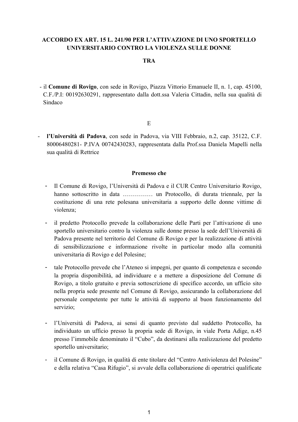 Pagina 1 del documento