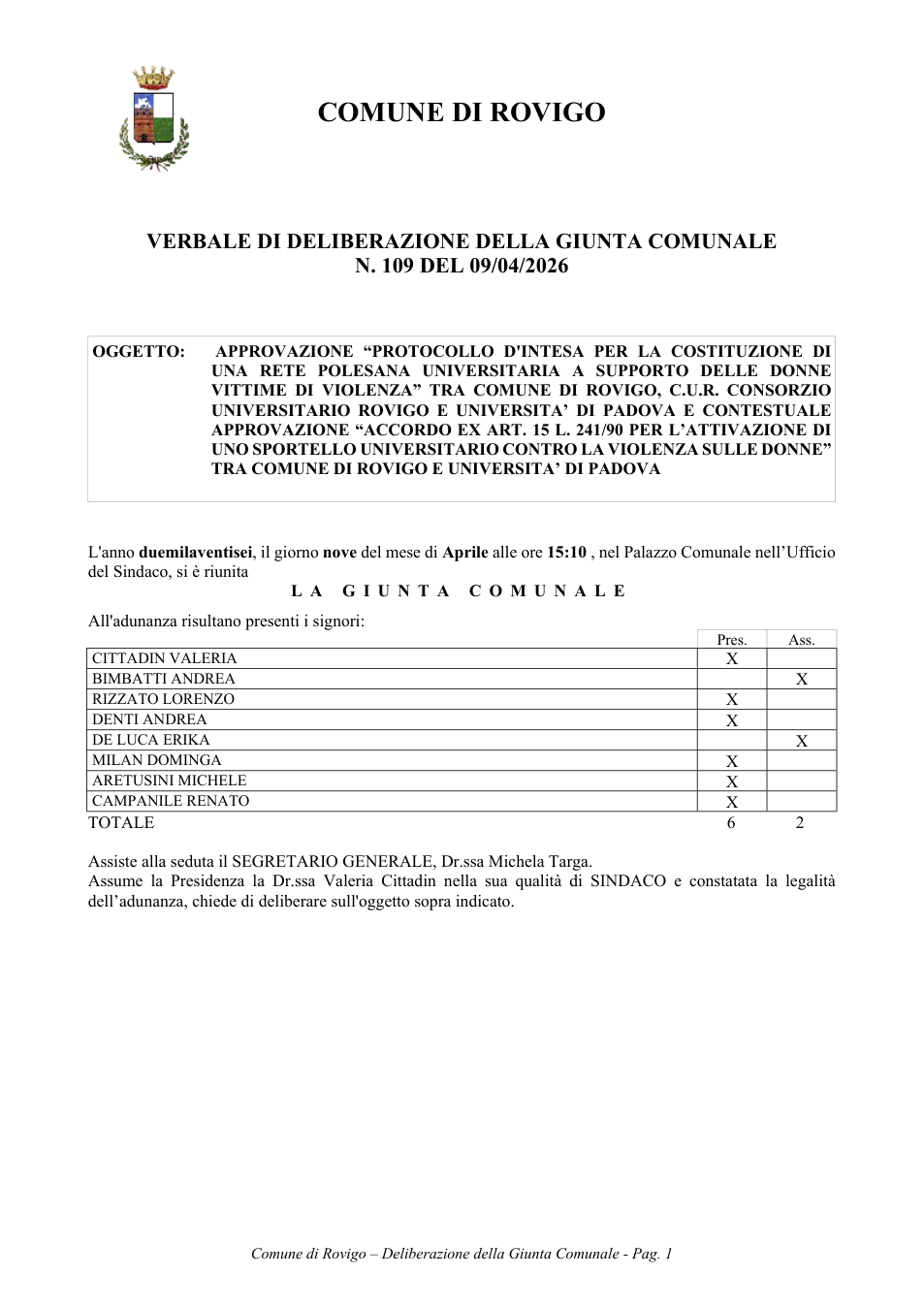 Pagina 1 del documento