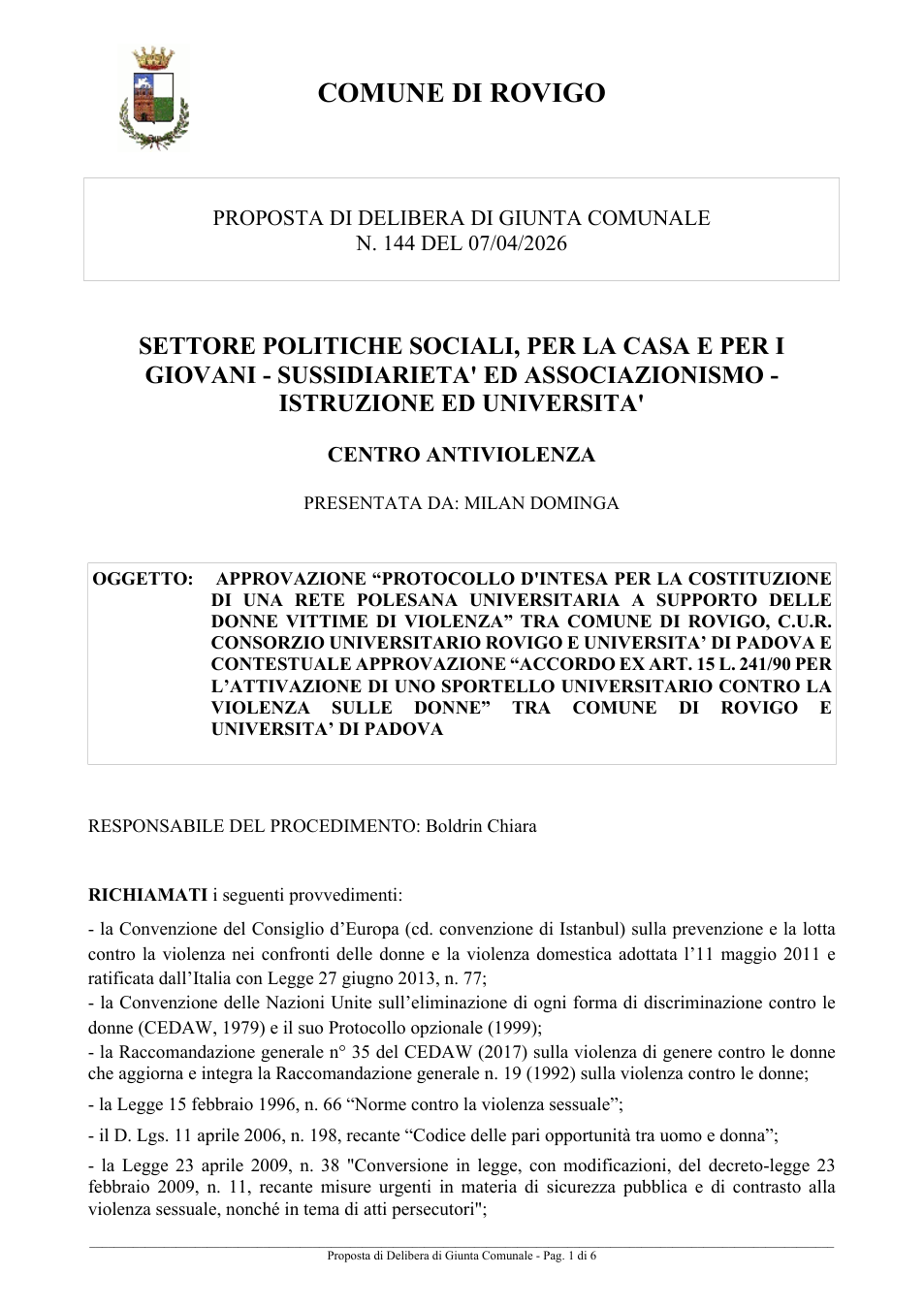 Pagina 1 del documento