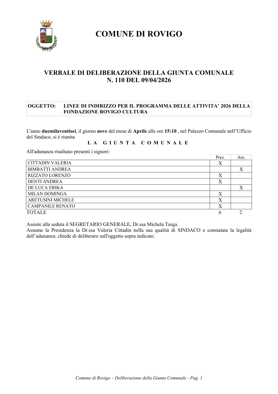 Pagina 1 del documento