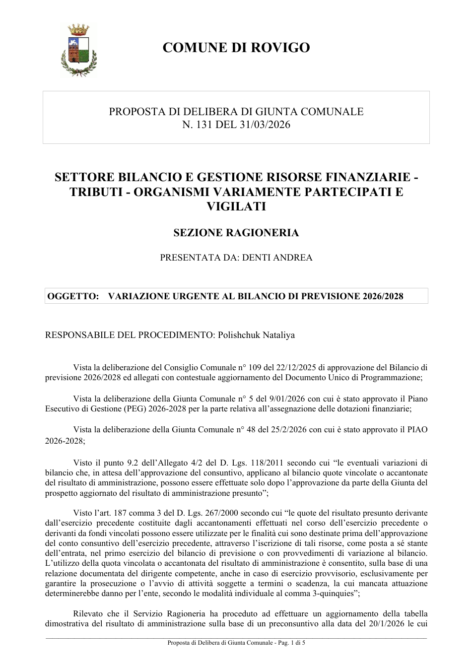 Pagina 1 del documento
