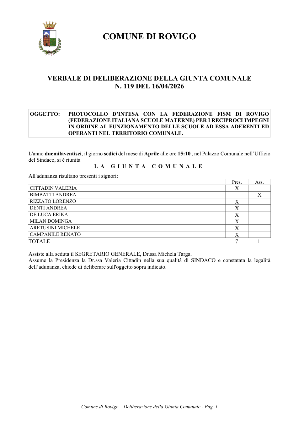 Pagina 1 del documento