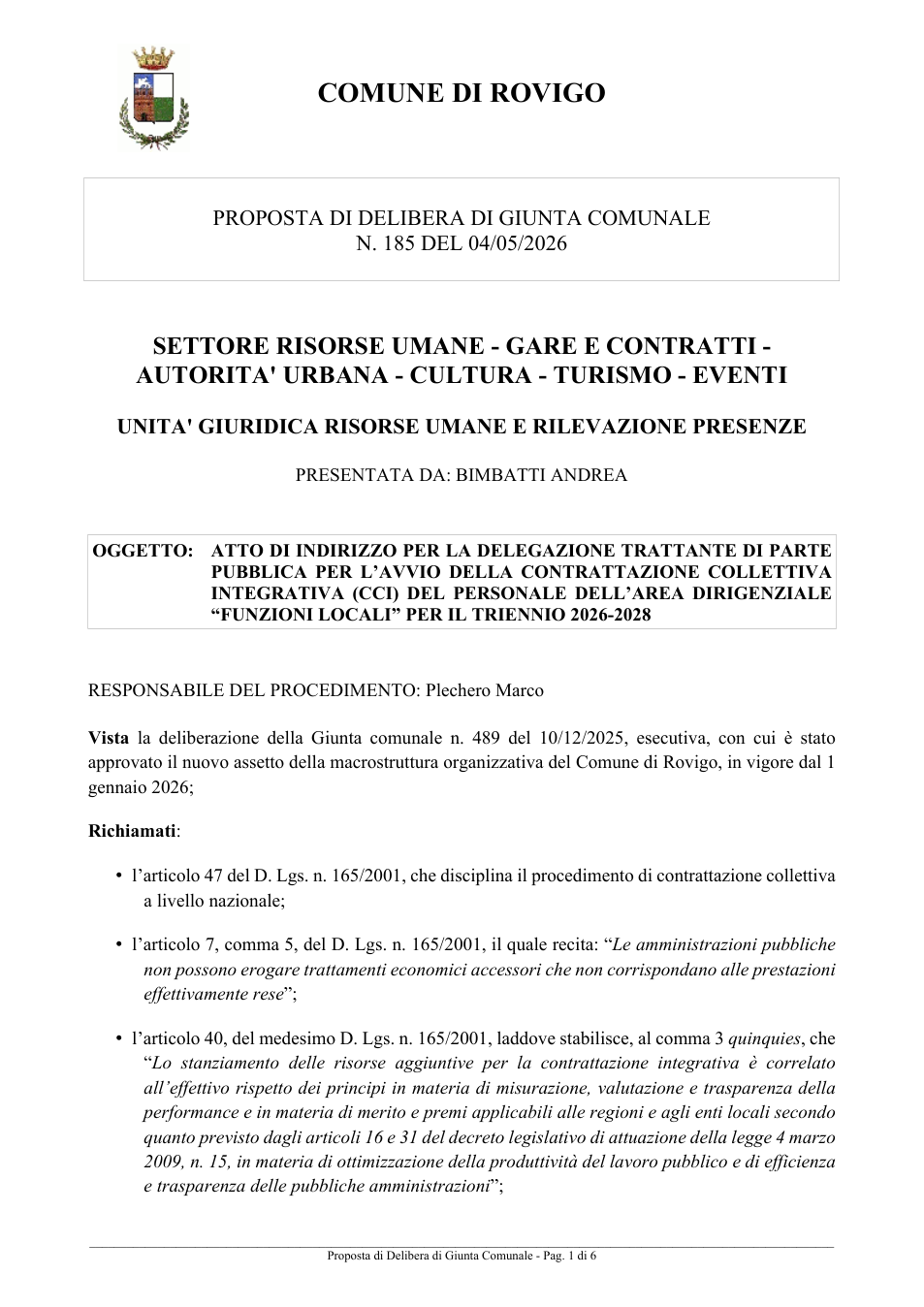 Pagina 1 del documento