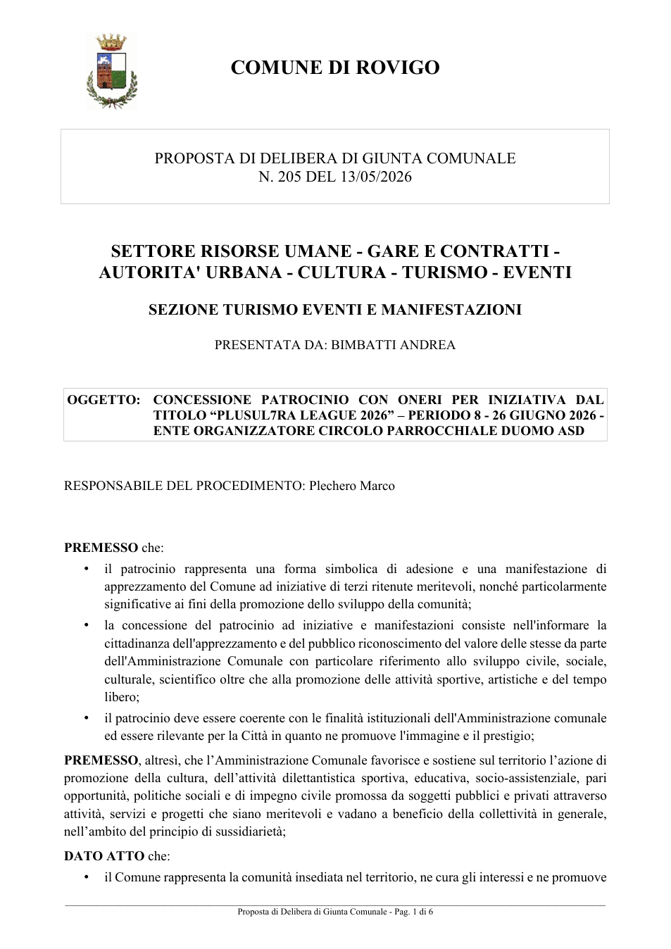 Pagina 1 del documento