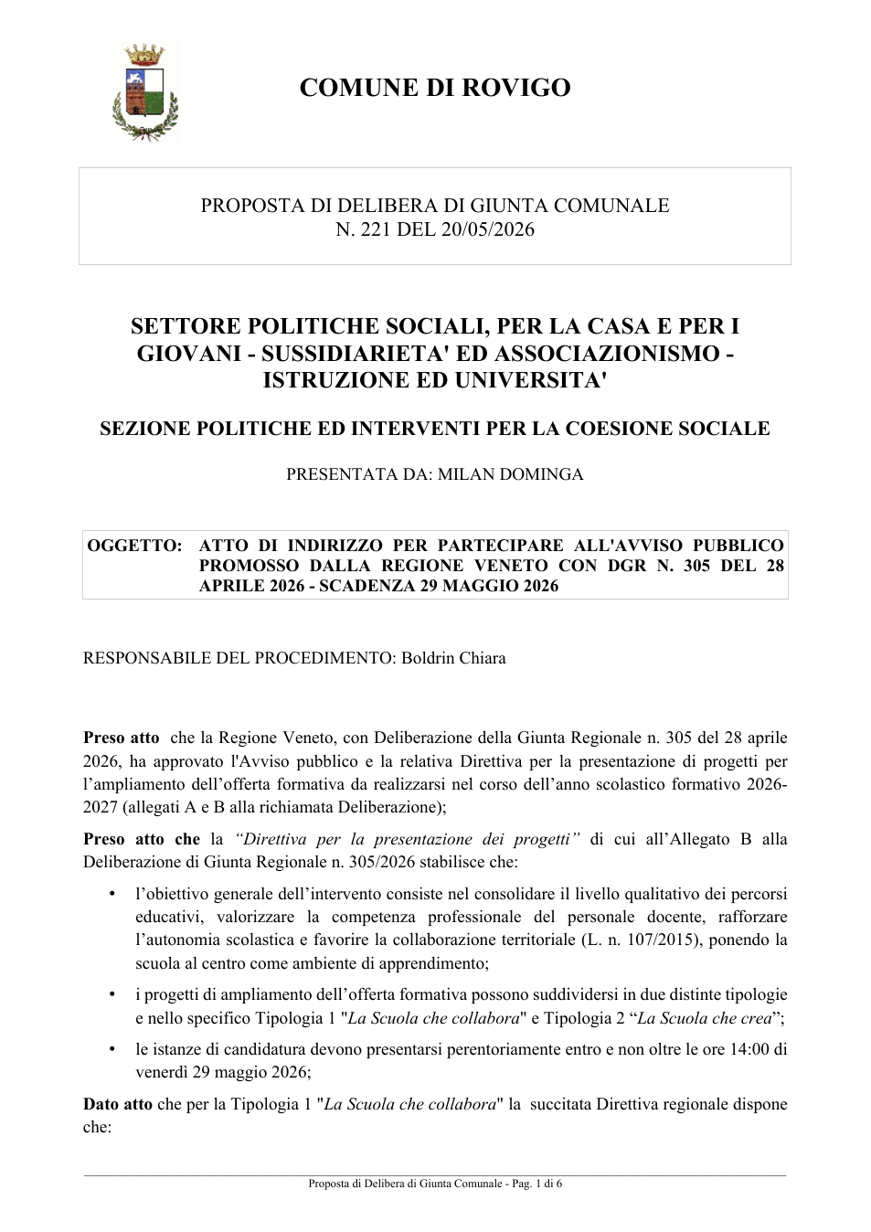 Pagina 1 del documento