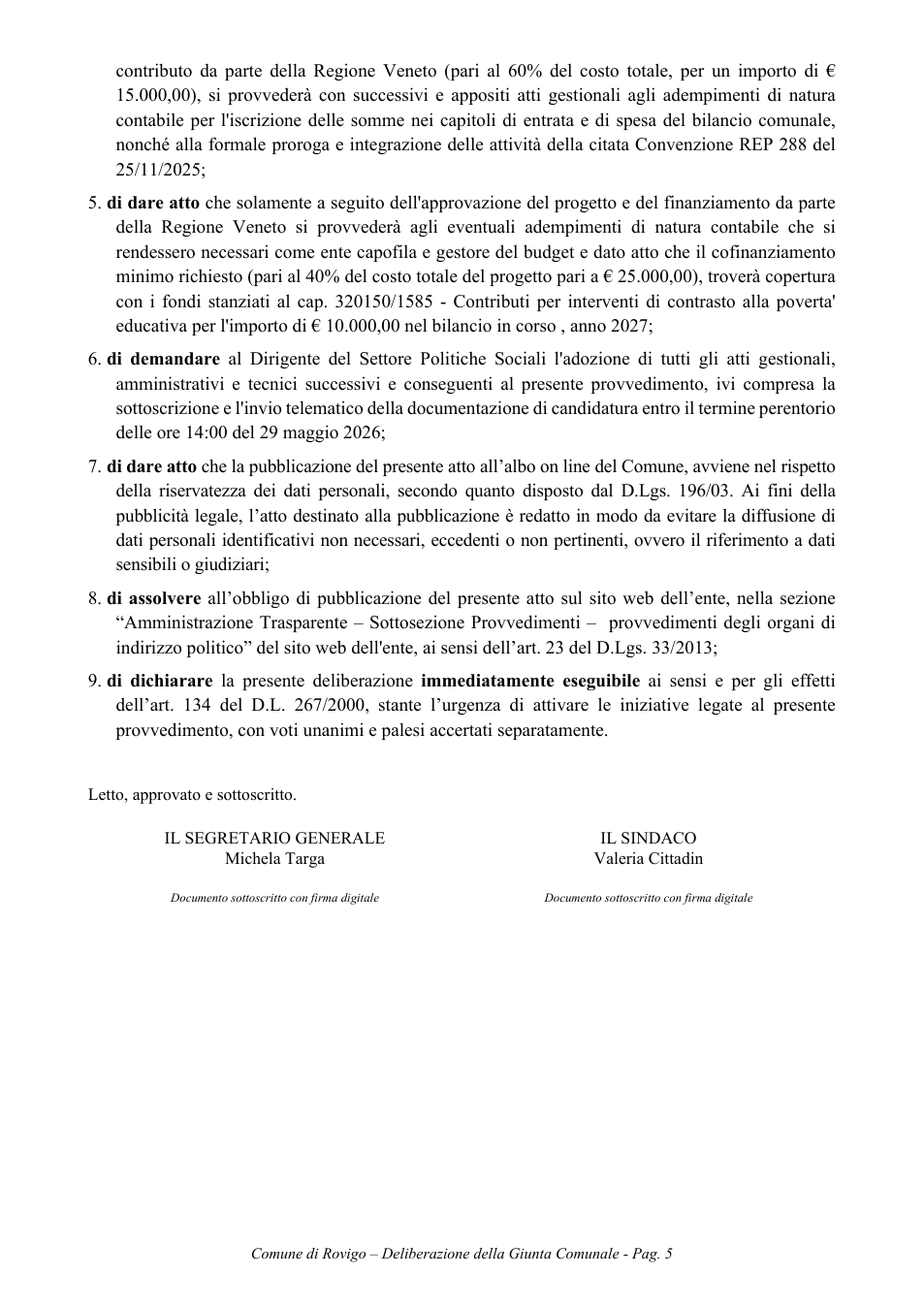 Pagina 5 del documento