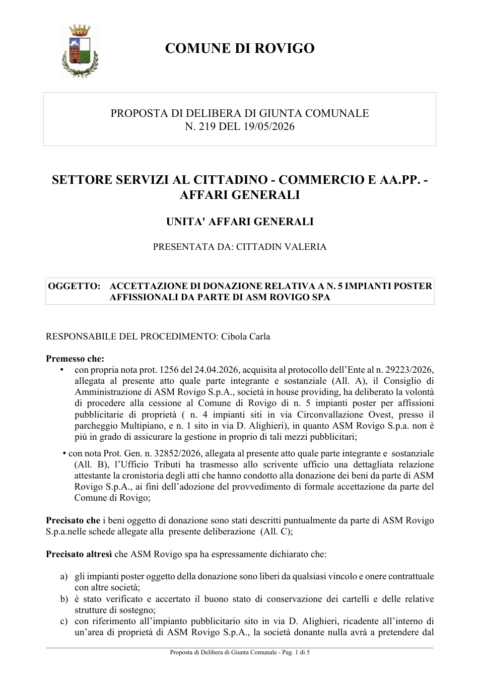 Pagina 1 del documento