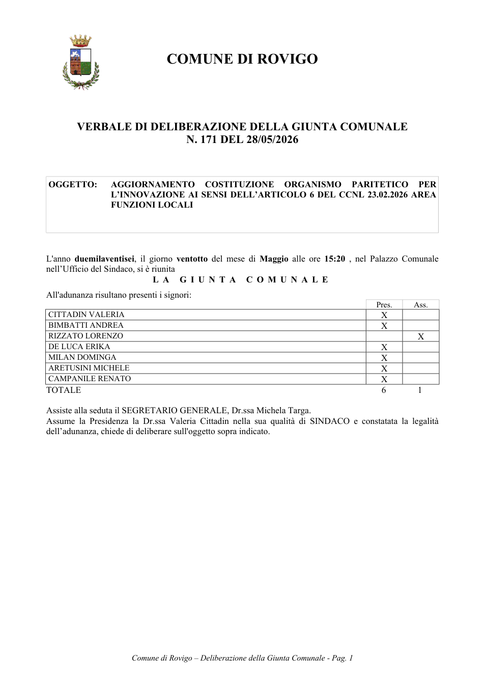 Pagina 1 del documento